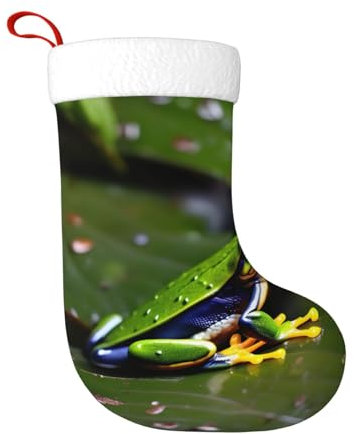 HJLUUFT Weihnachtsstrümpfe mit Friedensbaum-Motiv, 45,7 cm, Weihnachtsstrümpfe für Urlaub, Dekoration, Weihnachtsschmuck