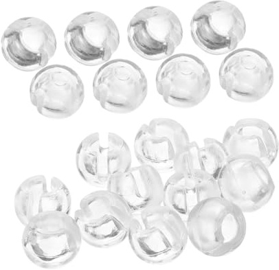 OSOLADY 25pcs Beaded Chain Stops for 4.5mm Roller Blind Beads Vertical Curtain Accessories Replacement Blind Cord Stopper