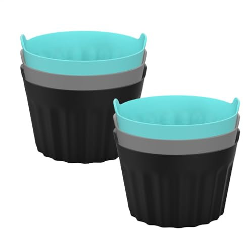 Moldes para tartas, cuencos de postre de cerámica, aptos para horno, moldes para soufflé de 100 ml de capacidad, cuencos pequeños para pudín, salsa de vainilla, crema brûlée, molde para cupcakes para