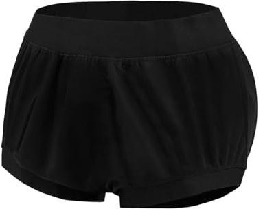 Adult Plastic Pants Diaper Cover, High Waist Rubber Incontinence Pant Washable, Reusable Plastic Underwear Waterproof Panties (Black 1 Pcs, 2XL)