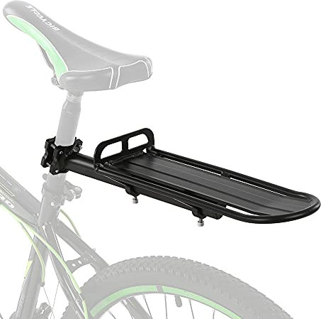 GepäCkträGer Mountainbike Fahrradgepäckträger Fahrradträger Aluminium Cargo Gepäckträger Regal Radfahren Sattelstütze Taschenhalter Ständer MTB Installationswerkzeuge Fahrrad GepäCkträGer(Bike Cargo H