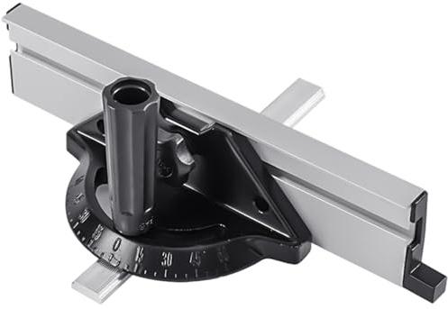 Gehrungslehre für Tischkreissäge, tragbare verstellbare Gehrungslehre aus Aluminiumlegierung mit Anschlag für die Heimwerkerverarbeitung, Holzbearbeitungszubehör, für Tischkreissäge