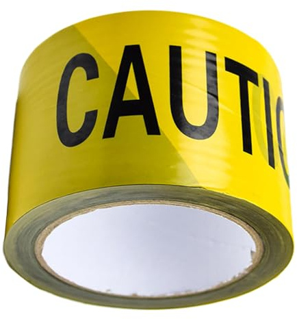 Rrlihjgu Nastro Di Segnalazione,Nastro Adesivo Di Avvertimento Per Marcatura A Terra | Strisce Nere E Gialle Per Zone Pericolose Cantieri Attrezzature Sale Sportive