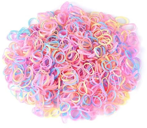 1000 Elastici Per Bambini, Mini Fasce Colorate Per Capelli, Fasce Elastiche Per Capelli, Accessori Per Acconciature, Forniture Per Capelli Intrecciati.