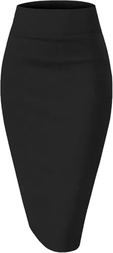 Girstunm Damen Lässiger Bleistiftrock Rock mit Schlitz | Hoher Taille Stretch Bleistiftrock, Figurbetonter Anzugrock, Büro Outfits, Business Röcke, Bodycon Röcke, Fest Outfit