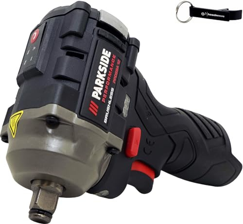 HEADNMORE® Bundle - PARKSIDE PERFORMANCE® 12V ½ Akku Schlagschrauber 350Nm 933g PPDSSA 12 (senza batteria) +Portachiavi