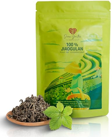 Jiaogulan – Unsterblichkeitskraut 100 g Reines Naturprodukt aus Gebirgsregion Nordthailands – in Premiumqualität, ohne Stängel, geprüft, mit Sorgfalt & in Handarbeit verarbeitet (100 g)