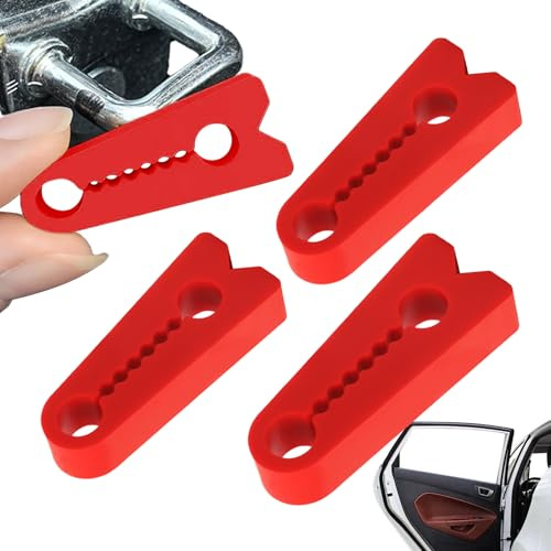 Automotive Türdämpfer, 4 Stück Silikon Latch Protectors, Autozubehör mit Schutz, Türsicherheitslösung für LKWs Limousinen, Geeignete Geräuschreduzierung für das tägliche Fahren Stadt Reisen