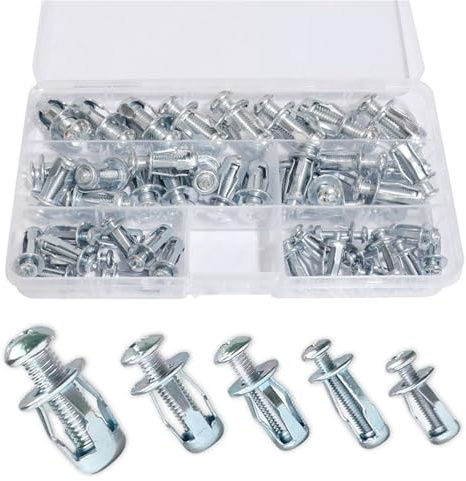 Tassello Ancorante Dadi a petalo, dadi a espansione, a rivetto a forma di in acciaio al carbonio, elementi fissaggio M4 M5 M6 M8(M5X25(20pcs))
