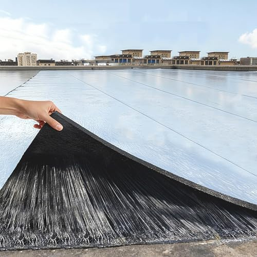 Aeovot Nastro Bituminoso Sigillante Impermeabile, Guaina Bituminosa Autoadesiva - Rotolo Patch di Asfalto Autoadesivo per Tetto, Membrana in Alluminio per Riparazioni Perdite(1x15 m/3.3x49.2 ft)
