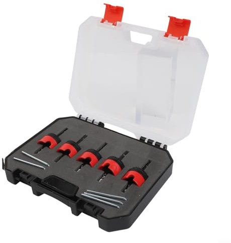 Taladro avellanador hexagonal de límite ajustable con diseño de taladro escalonado para perforación efectiva de agujeros de madera y plástico con taladros manuales y eléctricos (A)