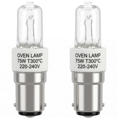 Xevtrak Ampoule Baillonette BA15d 220V 75W, Ampoules Halogènes B15 Dimmable Blanc Chaud 2700K En Verre Et Céramique, Lampe À Intensité Variable Pour Plafonnier Et Petite Lampe De Lecture, 2 Pièces