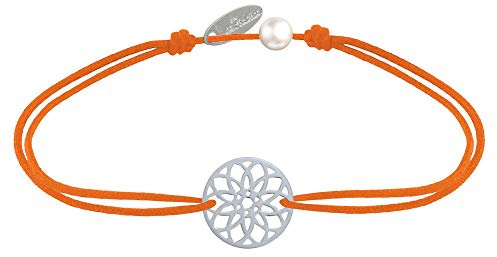 Les Poulettes Bijoux - Armbandslänk silvermedalj Mandala livets frö, Smycken Dam, Sterlingsilver