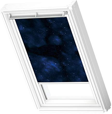 VELUX Dachfenster Rollo Verdunkelungsrollo Dachfenster PK34/P34/434 UNIVERSAL mit weißer Führungsschiene