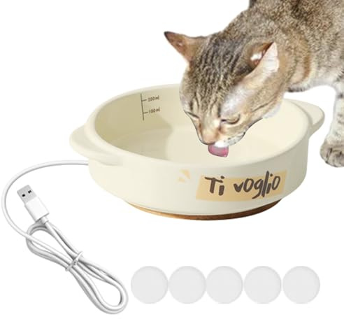 Maciun Beheizter Wassernapf Für Hunde, Beheiztes Frostschutz Tränkebecken Hühnertränke Für Hunde, Katzen, Kaninchen, Vögel, Hühner