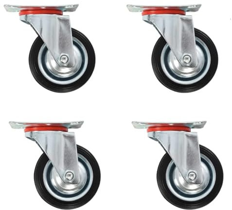 Lenkrollen 4 Stk. 75 mm, Xichuzi Transportrollen, Rollen Werkbank, Möbelrollen, Lenkrollen Für Möbel, Strandkorbrollen, Rollen Für Schirmständer,