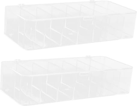 Veemoon 2 Piezas caja de almacenamiento con tapa sostenedor del paquete de azúcar organizadores y almacenamiento de té organizador de té de café Caddy de té lata de café el plastico