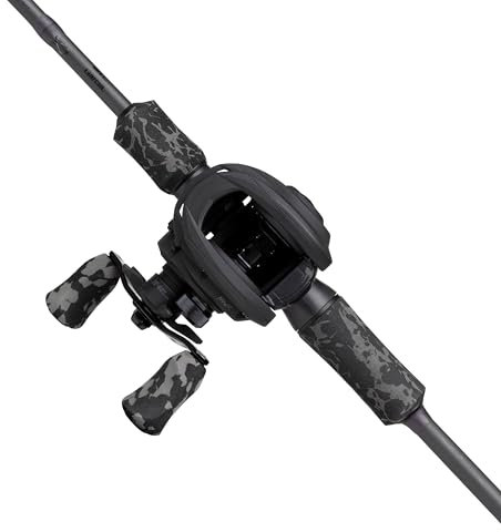 Abu Garcia MAX X Black Ops Casting Fishing Rod and Reel Combo, 1.98 m 10-40g, River Set, Baitcast Combos for Freshwater Predator Anglers, Pike Perch and Zander - Black