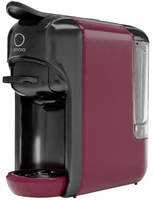 Omnia Macchina da caffè Universale Multi Capsula 2 sistemi inclusi Compatibili Con Nespresso e Con Nescafe Dolce Gusto, con Stand-By automatico e Pompa a 19 bar (Cosmic Red) - L' Emporio del Caffè