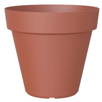 Artevasi Capri, Maceta Redonda de plástico, 35 cm, Color: Terracota