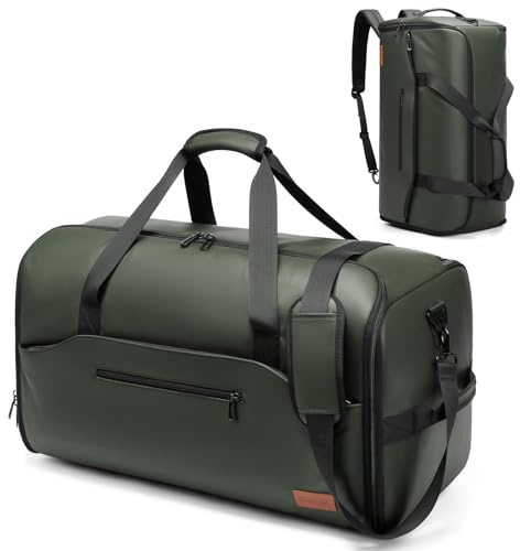 Garment Bags for Travel,45L Carry on Convertible Garment Duffle bag for Men Women - 3 in 1 Hanging Suit Travel Bag with Shoulder Strap