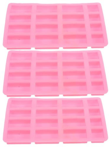 STOBOK 3pcs Miniature Brick Silicone Molds Nonstick Mini Brick Resin Exoxy Mold for DIY Crafts Concrete Plaster Resin Fondant Chocolate