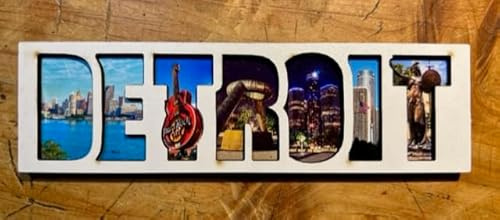 Detroit Magnet Michigan Souvenir USA Fridge Magnet Detroit Geschenk Detroit Holiday Detroit Reise