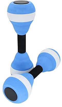 Water dumbbell Soft Swim Weights for Pool Exercise, Lightweight Aquatic Foam Dumbbells (Blue)