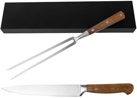 DUEBEL Kitchen Knife Set Chef Knife Set Professional Carving Knife Meat Fork Carving Set Steak Fork and Knife Set of 2