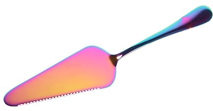 Zerodeko Paletta Per Torta in Acciaio Inossidabile Serrata Specchio Spatola Colorata Per Pizza Formaggio e Crema Utensile Ergonomico Da Cucina Facile Da Pulire