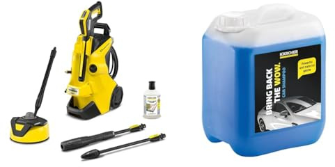 Kärcher Hochdruckreiniger K 4 Power Control Home: Clevere App-Unterstützung & Autoshampoo RM 619 (5 l) zur gründlichen Reinigung von Lack- und Kunststoffoberflächen