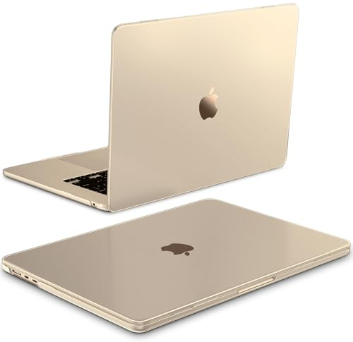 Fintie Hülle Kompatibel mit MacBook Air 15 Zoll M5 M4 M3 M2 (2026-2023) | A3448 A3241 A3114 A2941 [100% Entspricht der Offiziellen Farbe] Premium Ultradünne Matte Hartschale Schutzhülle, Polarstern