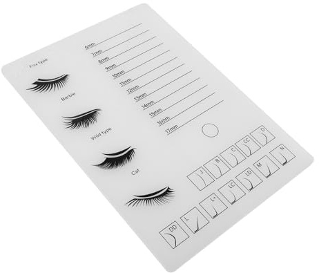SKISUNO Verdickte Acryl Wimpernpalette Wimperntablett Organizer für Präzises Arbeiten Abfall für Wimpernverlängerungen zu Hause