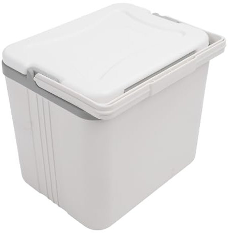 Harte Kühlbox, 15 L, Verdickte, Hygienische, Isolierte, Tragbare Kühlbox, Hält Frisch für den Außenbereich Zum Angeln (White)