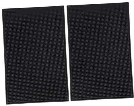 Amosfun Tapis De Bar en PVC Antidérapant, 2 Pièces, Tapis De Déversement pour Comptoir De Bar À Café, Tapis De Séchage De Comptoir, Tapis De Séchage De Vaisselle, Fourniture De Bar