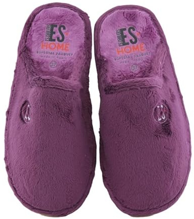 escoolers GAVIN och Biescas modeller - Toffel för kvinnor och män med speciell parkettsula - tillverkad i Spanien., Gavin Aubergine, 39 EU