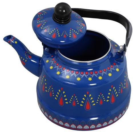 HEMOTON Théière Rétro Émaillée Bouilloire Vintage Pour Cuisinière Multifonctionnelle Facile Entretien