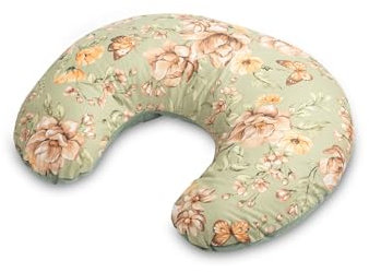 Sensillo - Coussin d'allaitement Lune - Coussin d'allaitement Lune - Coussin Ergonomique pour l'allaitement, Le Sommeil - Housse en Coton et Velours, Amovible et Lavable - Carré Vert