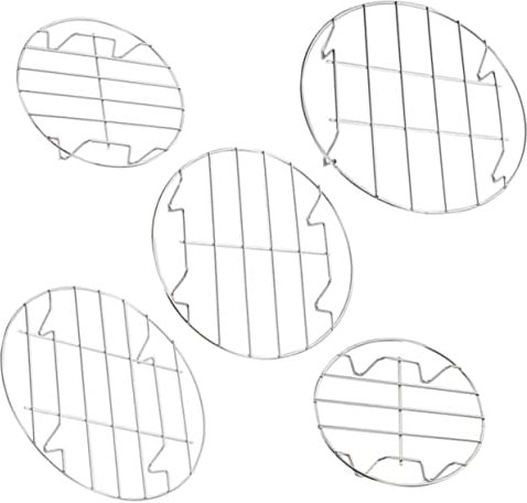 COLLBATH Kühlung Rack Draht Backen Rack Ofen Glatte Oberfläche Abgerundete Kanten Leicht Kochen Gemüse Fisch Tamales Krabben Brötchen Eierhalter Kühlhalter Topfhalter Erhitzen Speisen