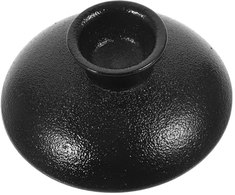 PAMINGONO Tapa Calor de Té de Cerámica de Taza Repuesto Negra, Resistente al Uso Versátil, Conserva Aroma Sabor y Tetera y Hogar