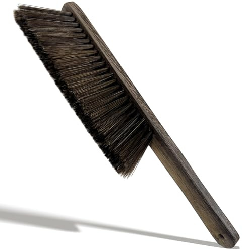 Wood Dusting Brush, Handheld Soft Bristle Cleaning Broom for Furniture, Car, Couch, Bed, Clothes, and More