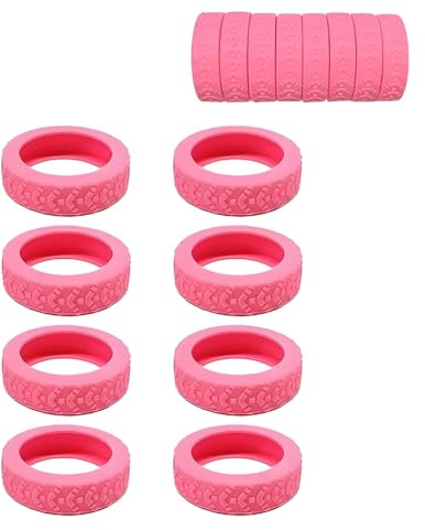8 Pezzi Copricerchi Per Bagagli, Protezione Ruote Trolley, Copriruote Per Bagagli, Bagagli Copertura Delle, Con Isolamento Acustico, Per Bagagliaio e Altri Mobili a Due Ruote (pink)