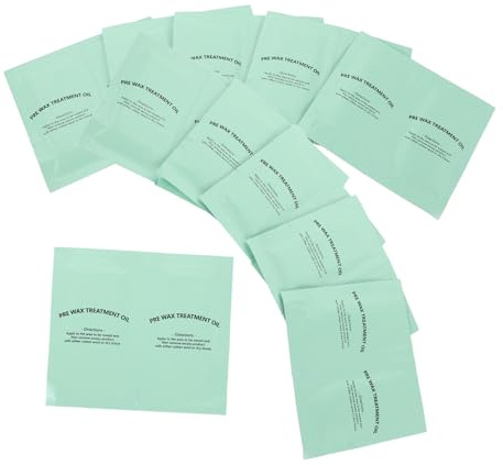 Beavorty 50 Pièces Lingettes de Préparation Cire Corps Lingettes Nettoyantes Épilation pour Élimination Huile et Saleté Soins Apaisants pour Adhérence Cire