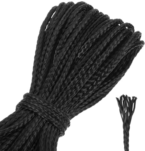 QUARKZMAN 30Ft Cuerda Trenzada De Pesca 550Lb 2Mm Diámetro Cuerda Multiusos