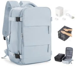 BJLFS Reseryggsäck Handbagage 40x30x20 Ryanair Wizzair Kvinnor Vacuum Ryggsäck med Pump 40x30x20 Vueling Easyjet Vattentät Bärbar Ryggsäck för 14 tum Män