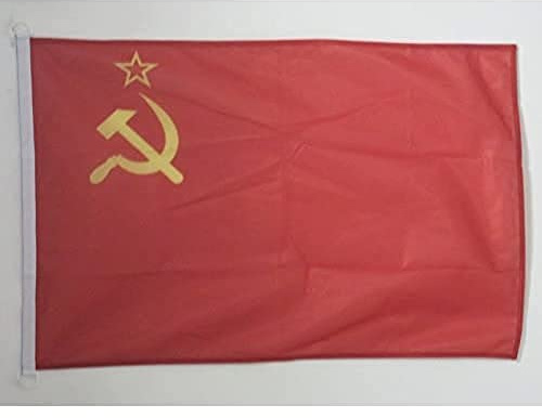 AZ FLAG Bandiera Nautica URSS 150x90 cm Poliestere Mesh Anelli Plastica | Uso esterno e nautico bandiera nautica comunista resistente alle intemperie con doppie cuciture e bordi rinforzati