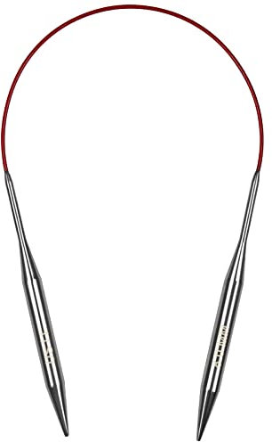 Coopay Rundstricknadeln 40 cm, 8,0 mm Stricknadeln Rundstricknadel Edelstahl Rundstricknadeln mit Flexibel Kabel, Robust Rund Stricknadeln für Socken Pullover Ärmel, Kragen & Klein Projekte