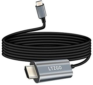 USB C auf HDMI 4K Kabel Adapter, 180cm USB Typ C (Thunderbolt 3) zu HDMI alle-Stecker,HDR für Surface, MacBook, iMac, Dell, HP, Lenovo,Chromebook, Samsung Galaxy, Huawei, LG, HTC usw