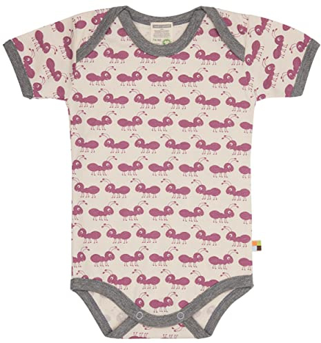 loud + proud Body Kurzarm mit Ameisen Print, GOTS Zertifiziert