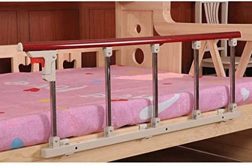 Handlauf für Senioren, Gelb, Holzmaserung, Aluminiumlegierung, Bettseitengitter, Ein-Klick-Klappgriff für ältere Menschen, Geländer für die meisten Erwachsenenkinderbetten (Color : D, Size : 95x40cm